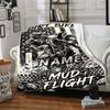 Dirt Bike Mud Flight Home Customize Your Name Home Blanketss Comfortable Soft Lightweight Allseason Multipurpose Customize Your Name Home Blankets For
