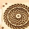 1/4Pcs Wooden Kinetic Coasters Farmhouse Rustic Heat-resistant Coffee Mug Cup