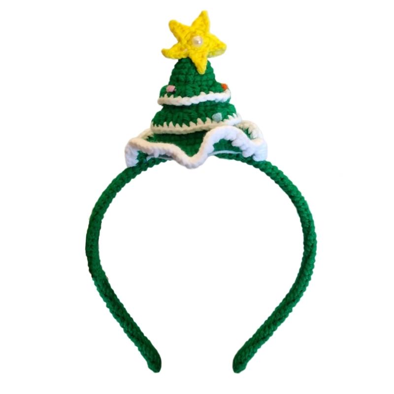 Weihnachtsdekorativer Haarreif Neujahrsparty Weihnachtsbaum/Geweih Stirnband Festivaldekorationen Familienzusammenkunft Kopfschmuck