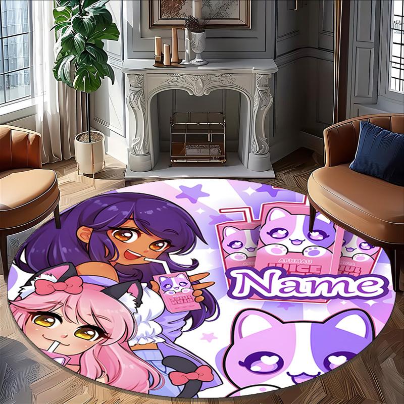 Personalized A-AphmauS Round Chair Office Rug - Perfect for Mat, Office Chair & More - Ideal Gift for Birthdays and Holidays