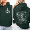 I Am No Man Hoodie Fantasy Map Sweatshirt Bookish Gift for Readers Cozy Adventure Hoodies Feminist Fantasy Apparel Long Sleevewoman