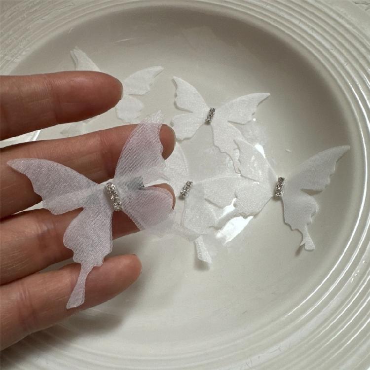 10Pieces Sheer Butterfly Pin Curtain Decorative Safety Pin For Wedding Party and Bedroom Decoration Curtain Accessory