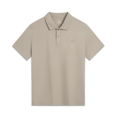 Li Ning China Color Series Bequem Lässig Einfarbig Vielseitig Feuchtigkeitstransportierend Kurzarm Poloshirt Herren Poloshirts APLV083-2