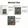 Fish Gallery 2D Flat Pattern Flannel Blanket, High Quality All Seasons, Home Decor, Warmth and Comfort, Perfect for Christmas Gifts.