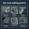 Armor Hard PC Funda For Huawei Honor X70 5G Slide Lens Camera Protection Ring Holder Back Cover Shockproof Magnet  Coque Capa