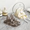 Multi-Purpose Kitchen Storage Rack: Pot Lid, Spatula, and Cutting Board Holder