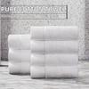 Five-Star Hotel Quality Pure Cotton Bath Towel Thickened Oversized Solid White Color Knitted Washcloths for Swimming Bathing