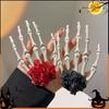 Dropshipping Gothic Claw Rose Hairpin Skeleton Hand Hair Clip for Dark Holiday Party Decoration Event Gift Novelty Gifts HQ