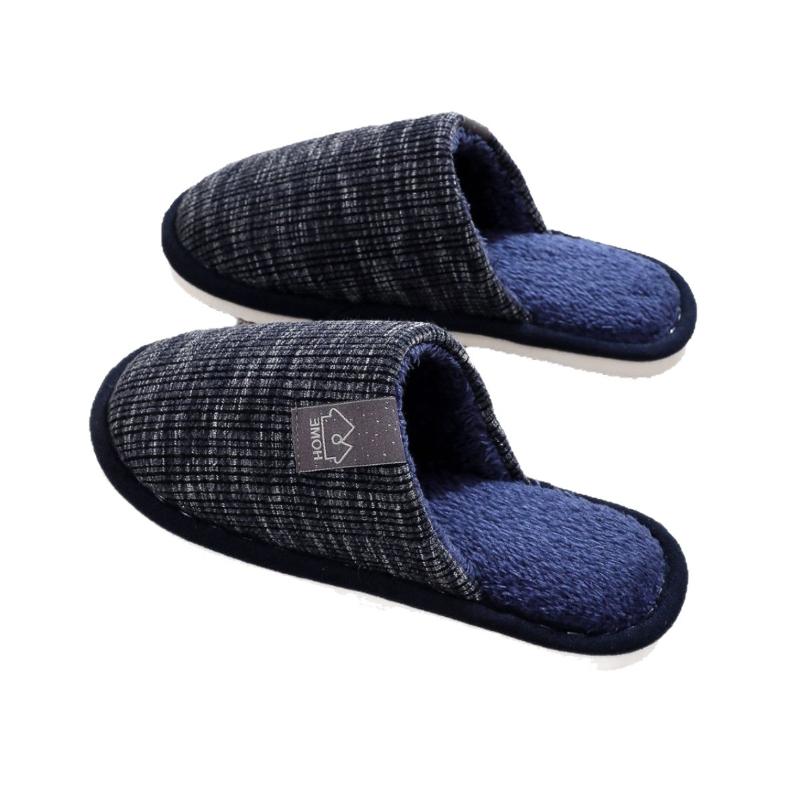 2025 new men's home slippers EVA sole solid color men's cotton slippers manufacturer wholesale