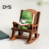 Pryskyřice Funny Frog Socha Neblednoucí Unikátní Funny Frog Socha Sculpture Desktop Dekorace