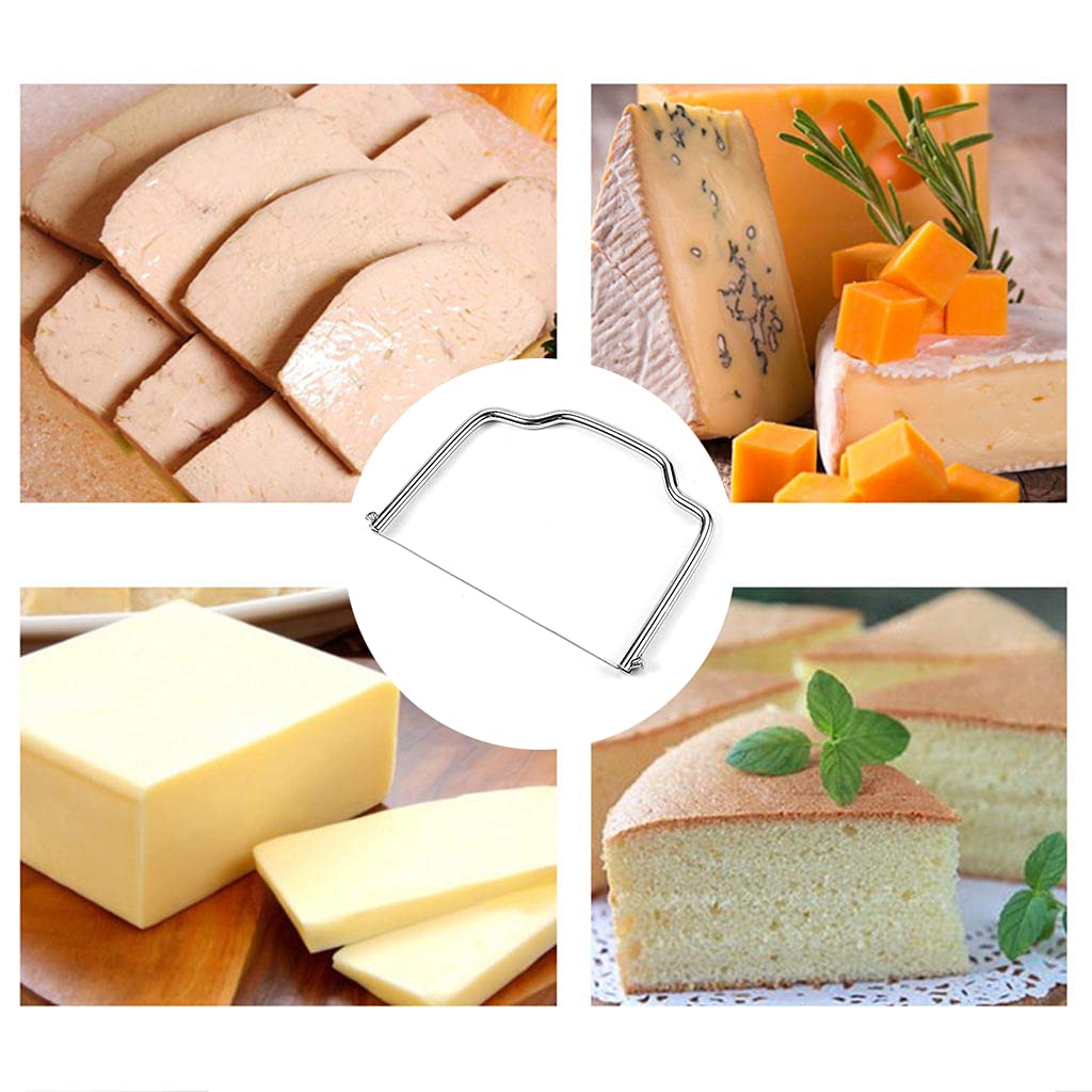 Multipurpose Handheld Cheese Wire Stainless Steel Foie Gras Wire Butter Cheese Slicer Slicer, Cutter, Cutter,