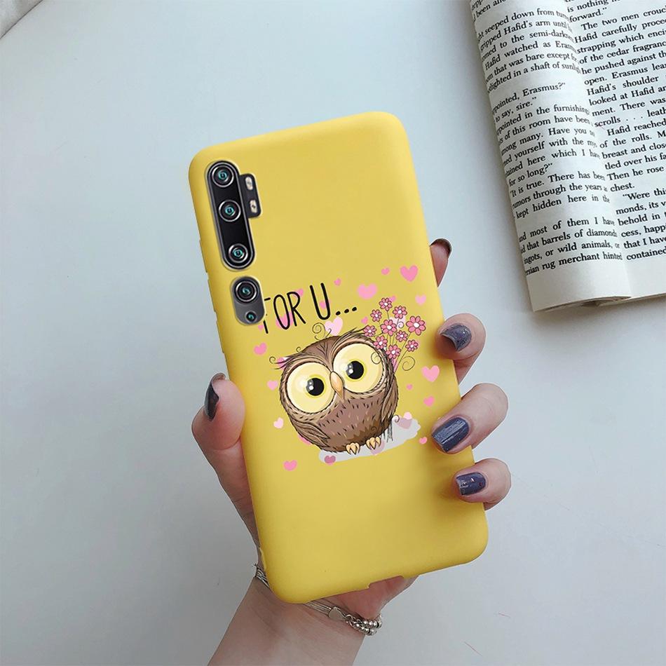Love Heart Sunflower Case for Xiaomi Mi Note 10 Pro Case Bumper Silicone Back Cover for Xiomi Xiaomi Mi Note 10 Note10 Pro Case