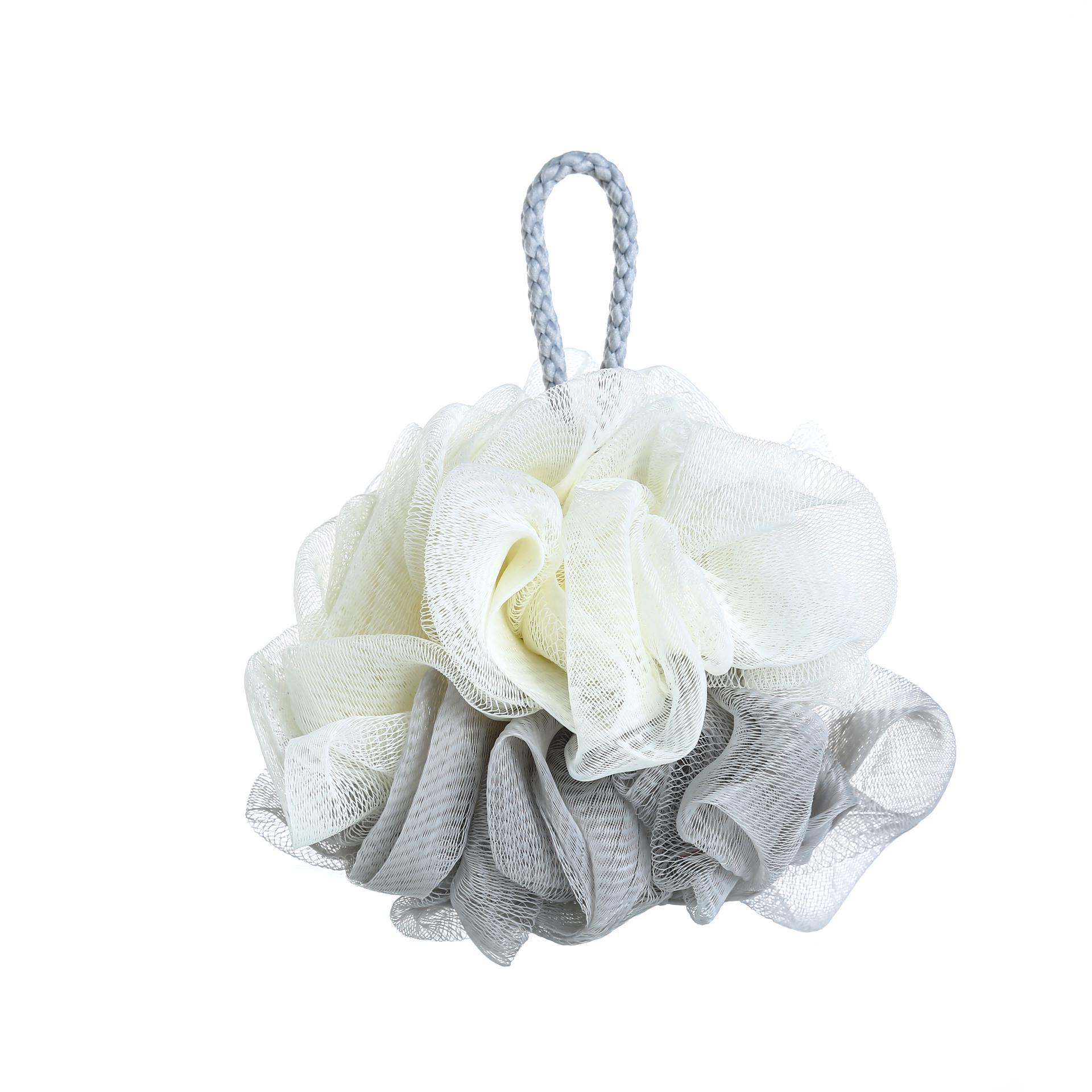 

Two-Tone Soft Bath Scrubber Ball with Foaming Net 30g (±1-3g)