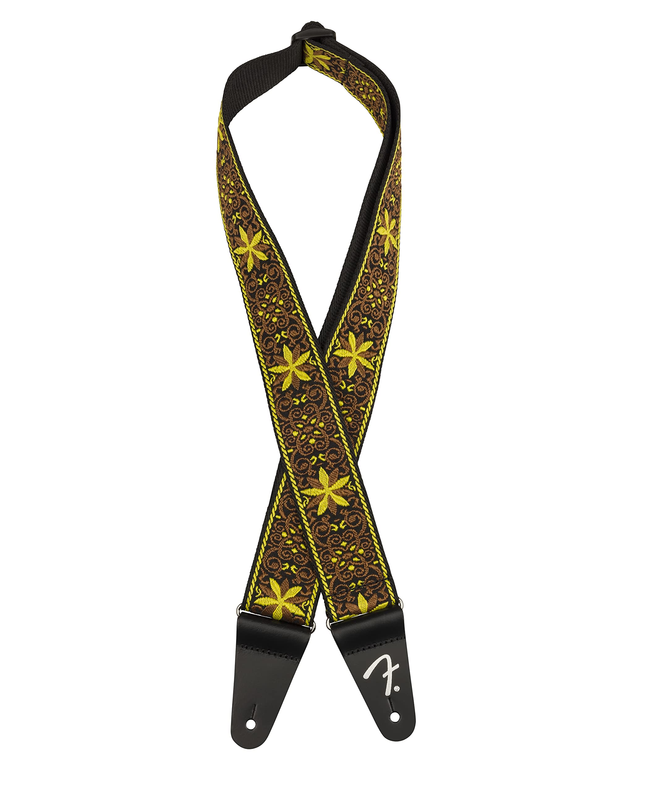 

Fender Canadian Instrument Strap Pasadena Woven Strap, Yellow Wallflower, 2