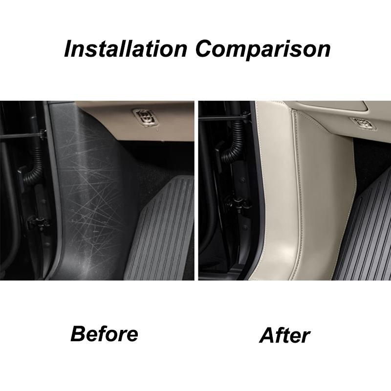 For Zeekr 8X 2026 Car Leather Protective Pad A Pillar B Pillar Anti-Collision Protection Stickers Accessories