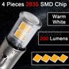 [4SMD High Brightness/Light Bulb Color] Ruiandsion BA7S LED Bulb Set