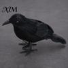 Duurzame Halloween Kraai Decoratie Realistische Kraaien Beeldje, Levensgetrouwe Gevederde Standbeeld voor Spookhuis, Eng Mysterie Sfeer Vogel Prop
