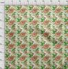 oneOone Cotton Flex Brown Fabric Floral Sewing Craft Projects Fabric Prints By Yard 40 Inch