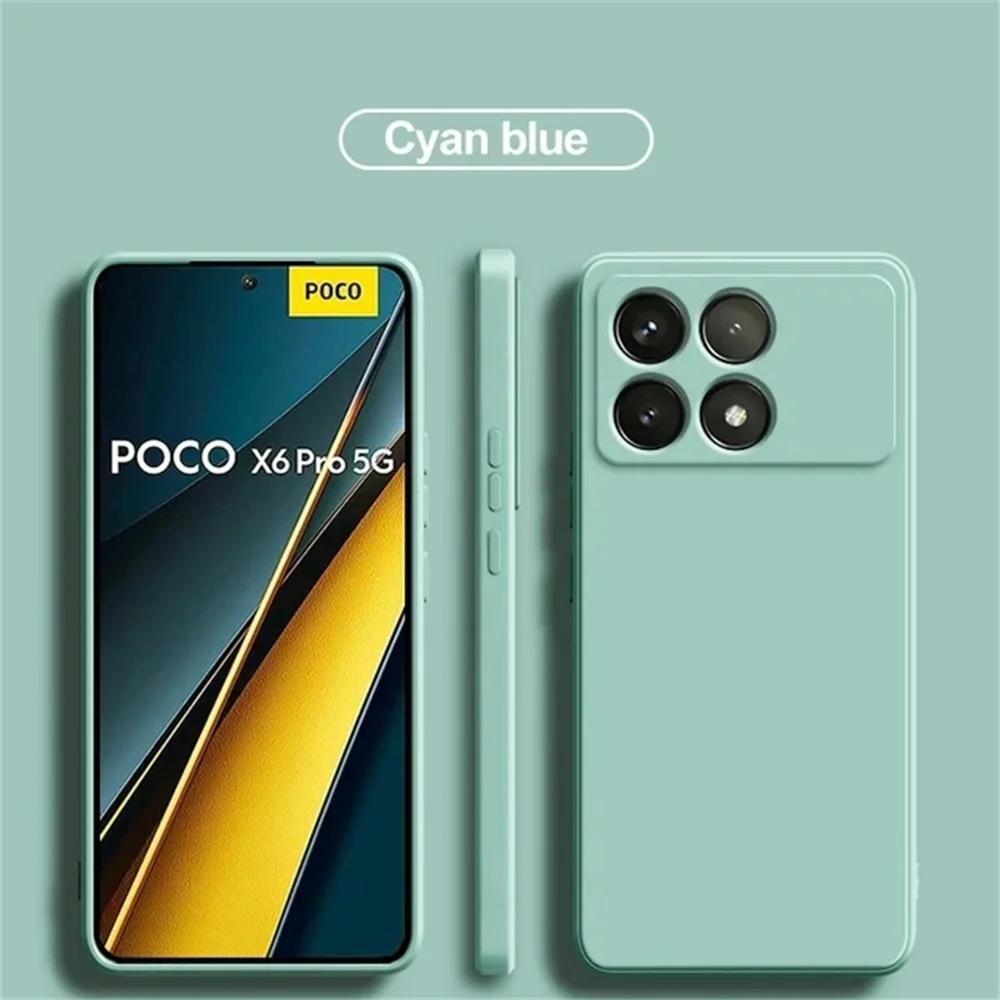 Camera Protector Soft Case For Xiaomi Poco X6 Pro 5G Phone Cases For Xiaomi Poco X6 Pro Poco X6 Pro 5G Shockproof Matte Cover