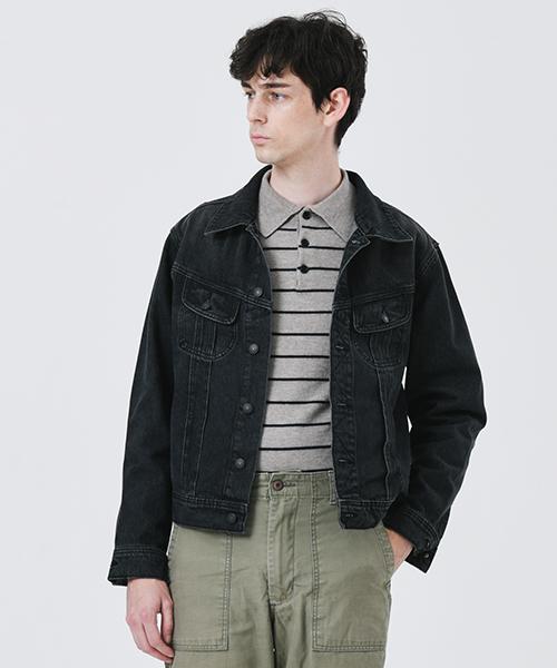 Prestons Pj600Wb Washed Denim Trucker Jacket (Washed Black)