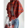 Camicie a Righe e a Quadri Morbide da Donna Stile Retrò Primavera/Autunno 2026 Collo a Revers a Quadri Manica Lunga Tasca Camicetta Casual Semplice Elegante Top Abbigliamento da Ufficio