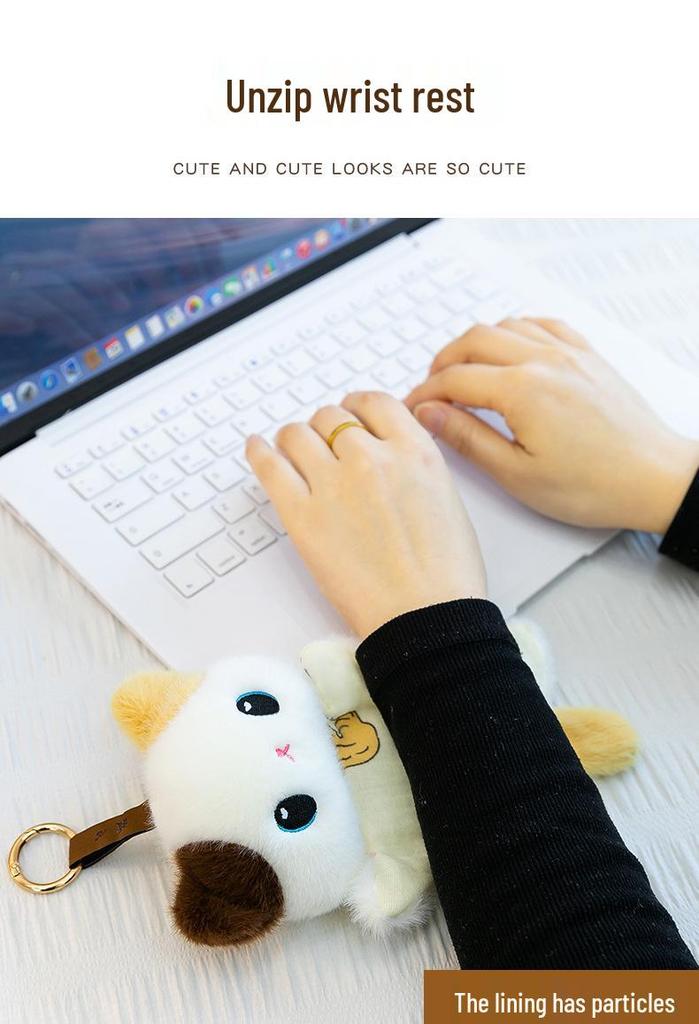 Cute Little Wolf Plush Pendant & Hand Warmer Toy