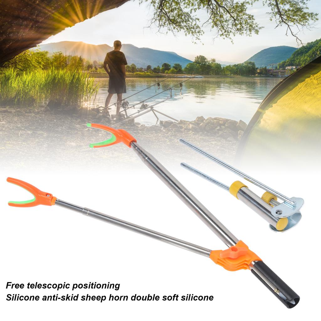 Supporto per canna da pesca Acciaio Inossidabile Inserimento Multifunzione Canna da Pesca Attrezzatura Forniture 1,7 Metri