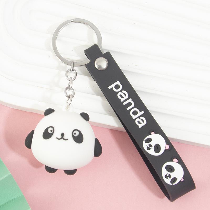 Sichuan Panda Bamboo Keychain Ornament: Cute Chengdu Zoo-Inspired Small Gift
