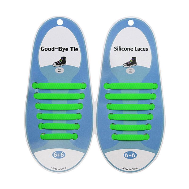Silicone World Silicone Elastic Shoelaces Unisex Athletic No Tie Shoe Lace All Sneakers Fit Quick Shoe Lace For Adults Kids