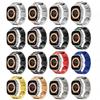Titanium Color Stainless Steel Strap For Apple Watch Ultra 49mm 10 9 8 7 6 5 4 SE Luxury Metal Wristband Belt iWatch 46/42/45/41/44/40mm Correa