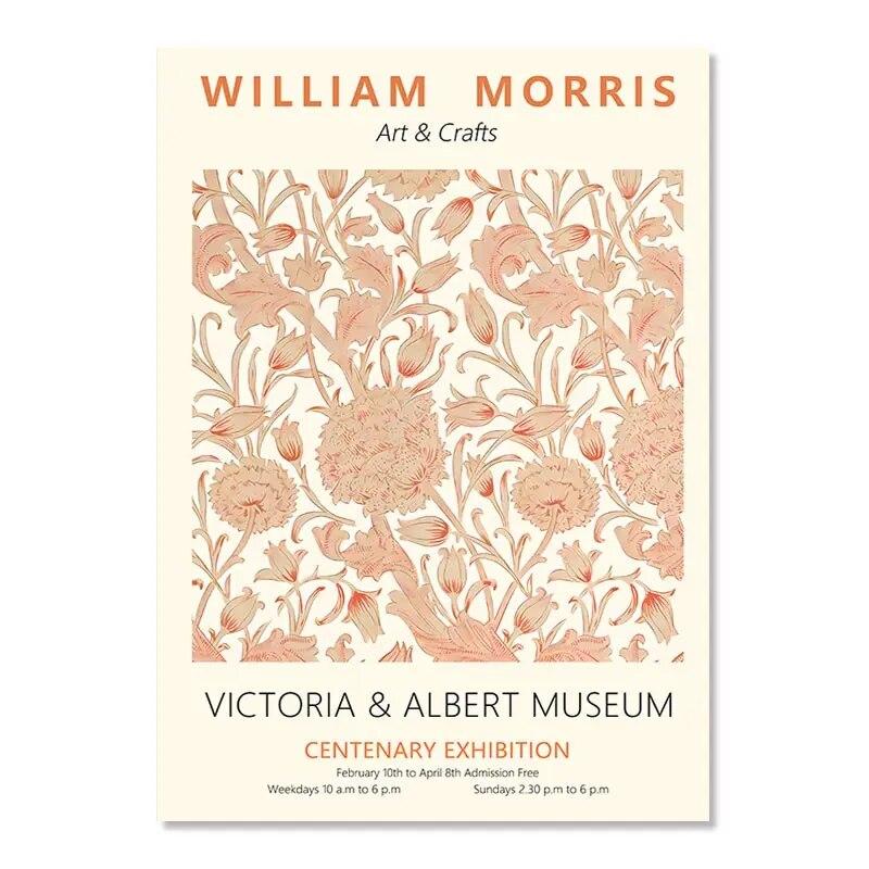 William Morris the Museum Art Exhibition Wall Art Canvas Painting Nordic Posters and Prints Wall Pictures for Living Room Decor