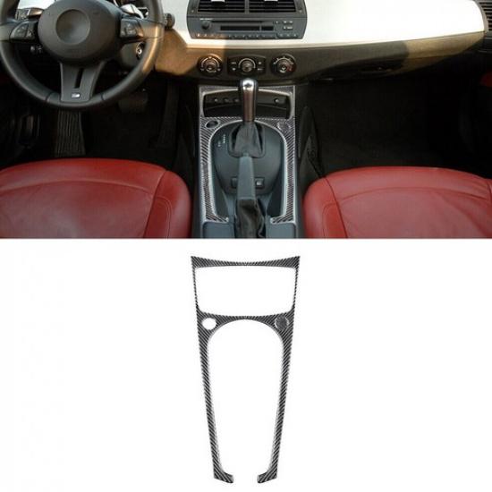 For BMW Z4 E85 2003-2008 Carbon Fiber Interior Transmission Console Cover Trim