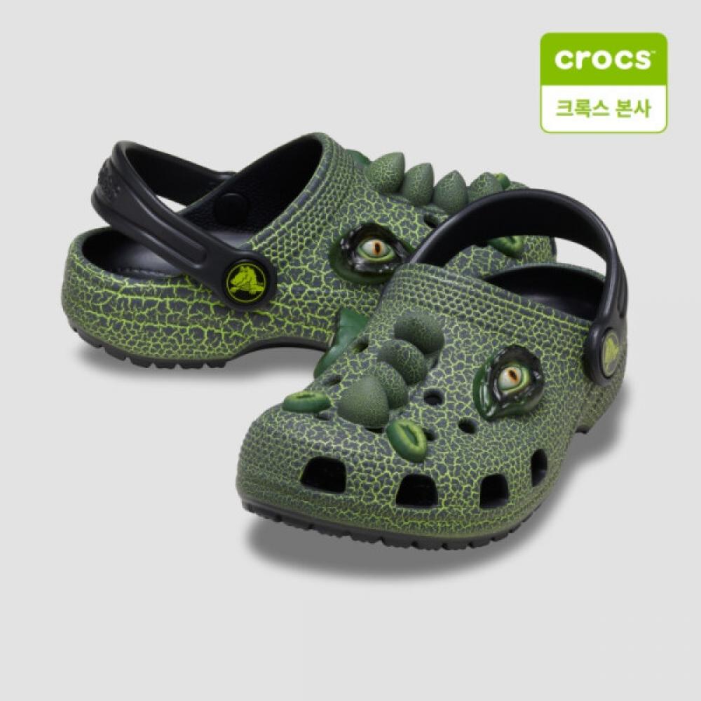 Crocs Classic Scary Dino Clog Toddlers 211372 001 C7(140mm)