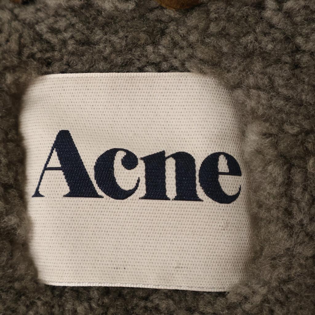 ACNE STUDIOS 12AW velocite Mouton Rider's Jacket Jacket 34 BrownUsed