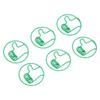 100Pcs Cute Paper Clips Green Thumb Up Style Anti Slip Strong Clamping Fancy Paperclips for Working Study Home