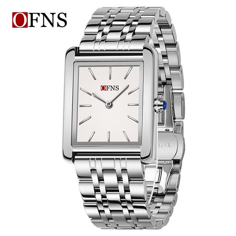 Oufani Women's Waterproof Roman Square Quartz Wristwatch