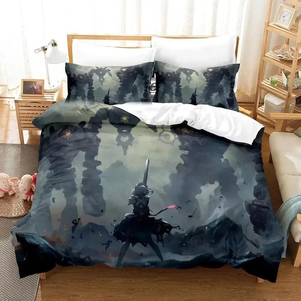 Anime Genshin Impact Arlecchino Bedding Set Duvet Cover Bed Set Quilt Cover Pillowcase Comforter King Queen Size Boys Adult