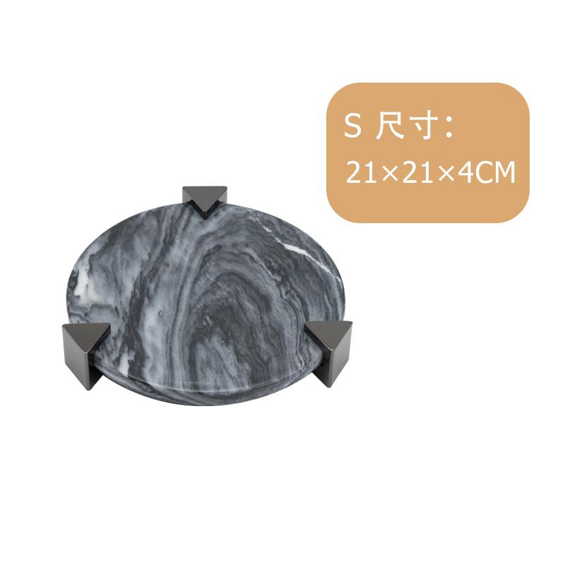 Marble Tray Round Cake Display Stand Dessert Plate Afternoon Tea Cake Tray  Trays Decorative Wedding Table Storage Fruit Plate