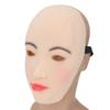 Halbes Gesicht Latex Frauen Gesicht Realistisch Weich Dehnbar Augenlöcher Latex Menschliches Weibliches Gesicht für Cosplay Party Crossdressing