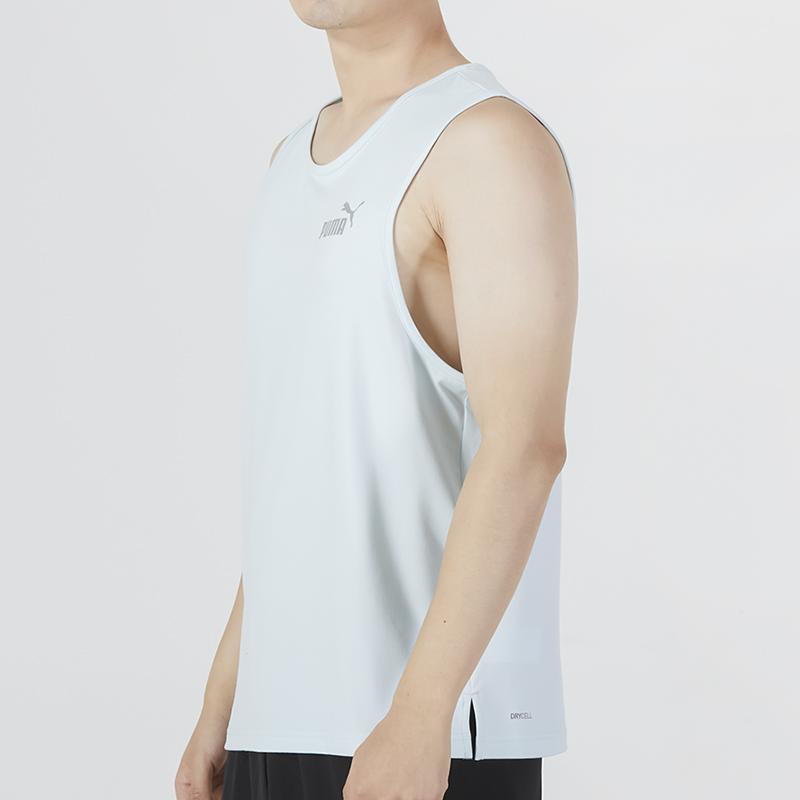 Puma Sleeveless Tank With Uv Protection And Logo Men Tops Light-Blue 671929-20