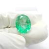 Perfect Gem Oval Cut Natural Emerald Green 19.20 Ct Loose Gemstone