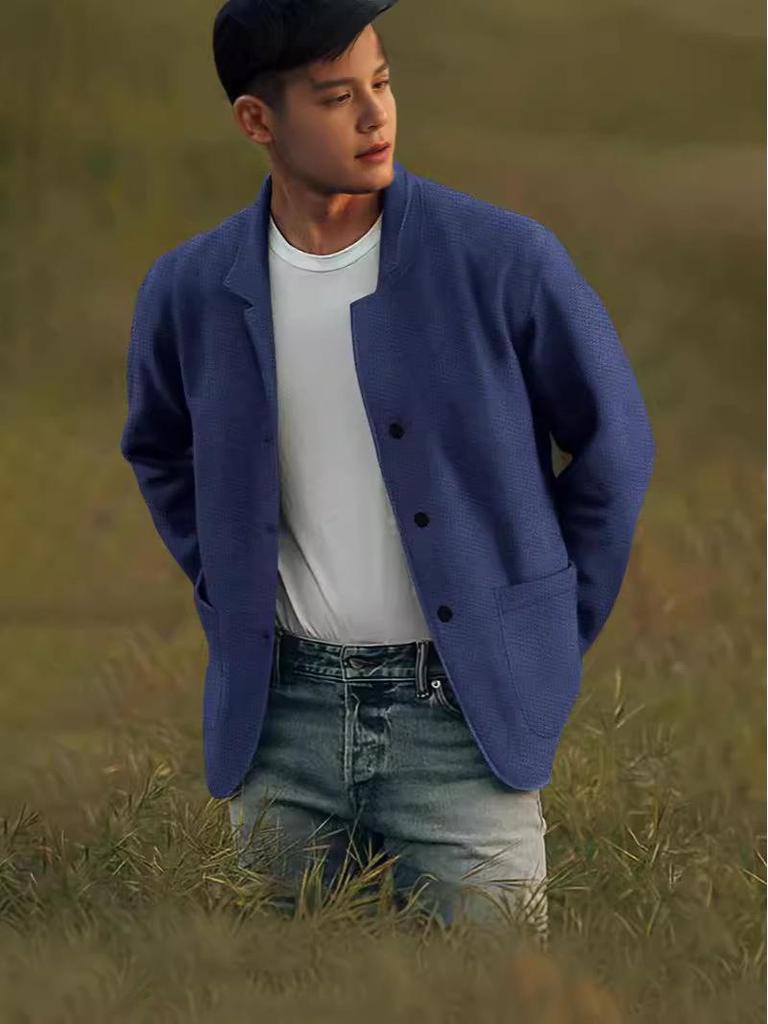 2024 Trending Men's Solid Color Fashion Jacket - Youth Casual Style