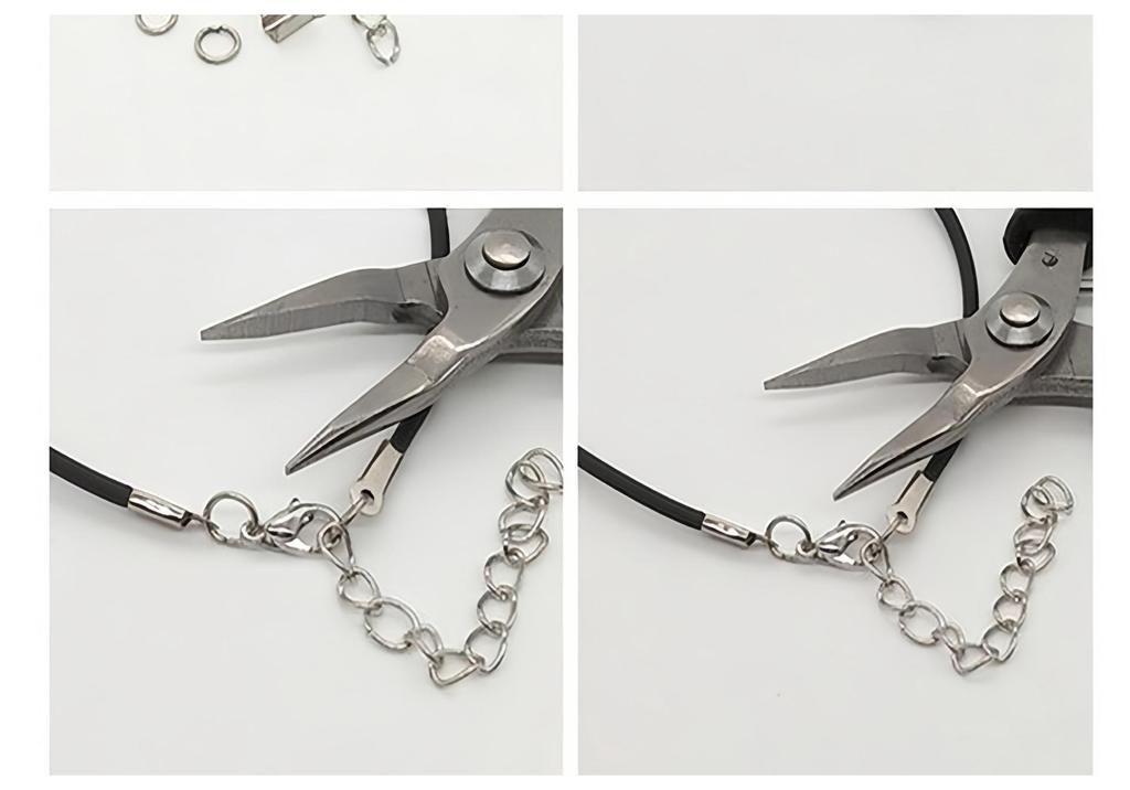 Schmuck DIY Metallanhänger & Zubehör Set mit Karabinerverschluss und Biegeringen