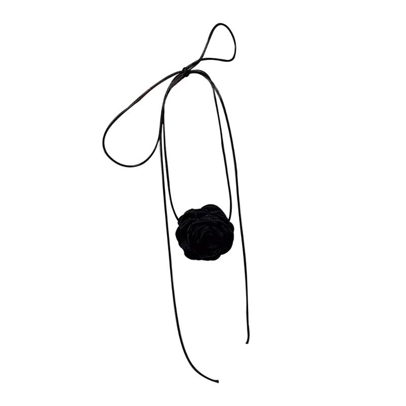 

Lace Flower Necklace Vintage Romantic Ribbon Choker Chain Necklace Wedding Bohemian Lace Flower Collar Choker Jewelry