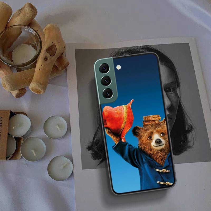 Cute P-Paddington Bear Phone Case For Samsung Galaxy S22 S25 Ultra S21 S10 Plus S26 Edge S20 S23 S24 FE Cover Silicone Soft