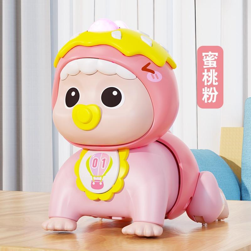 Cute Rabbit Crawling Toy For Infant Early Education Crawling Guide
