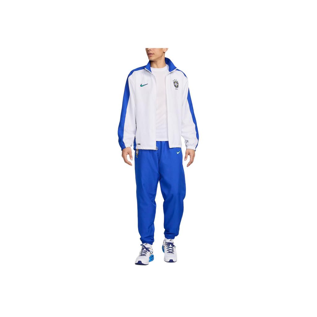 Nike Brazil 1998 Reissue Soccer Replica Track Pants Lyon Blue/White Men Bottoms FZ6716-438