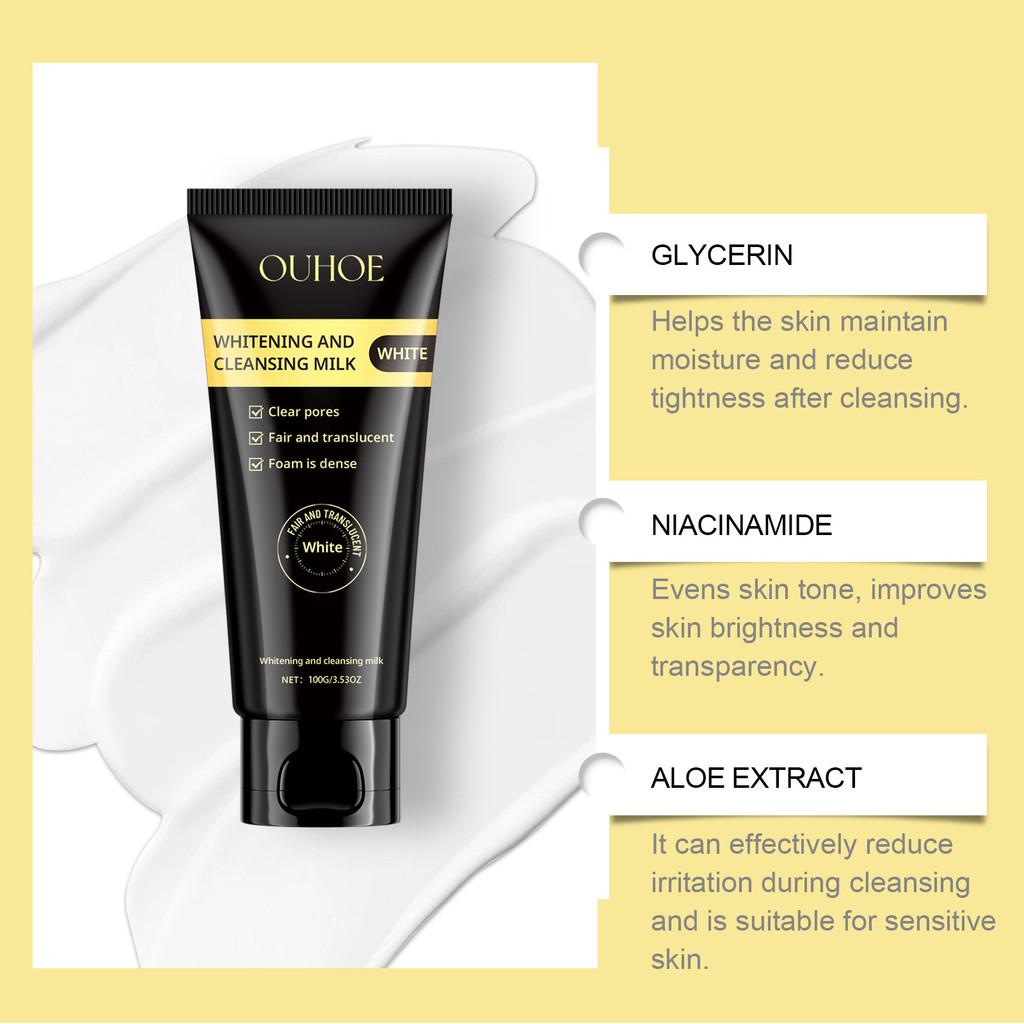 Ouhoe Niacinamide Brightening Cleansing Foam Deep Cleansing Hydrating Gentle Formula