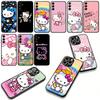 Cover for Apple iPhone 16 15 14 Plus 13 12 Mini 17 Pro Max + ProMax 16E Air Phone Case Hello Kitty Cat PInk