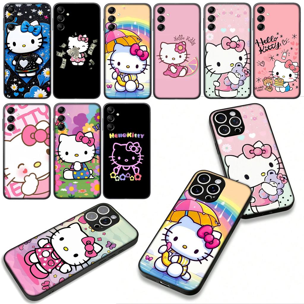 Cover for Apple iPhone 16 15 14 Plus 13 12 Mini 17 Pro Max + ProMax 16E Air Phone Case Hello Kitty Cat PInk